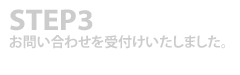 お問い合わせを受付けいたしました